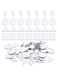 120 Espejos de Vidrio para Manualidades Piriuuo 2.54 cm