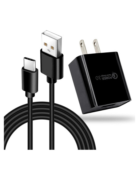 Cargador Rápido 18W 3m USB Tipo-C 3.0 para Oculus y LG