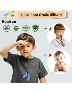 Collares Masticables Sensoriales Hoaisun - 5 Piezas Silicona 2