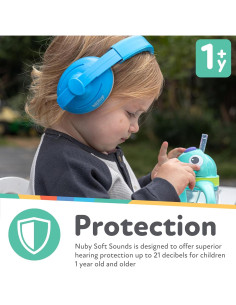 Auriculares Canceladores de Ruido Nuby 2-en-1 para Bebés - Púrpura 2