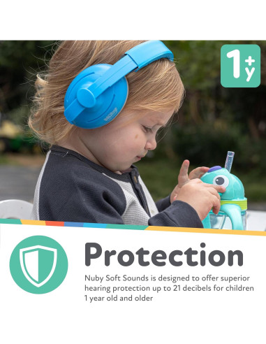 Auriculares Canceladores de Ruido Nuby 2-en-1 para Bebés - Púrpura