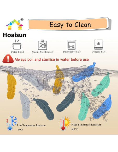 Collares Masticables Sensoriales Hoaisun - 5 Piezas Silicona