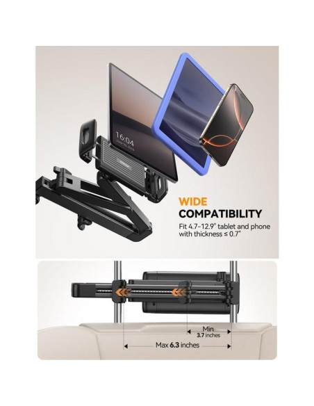 Soporte para Tablet JOYROOM para Reposacabezas de Coche 4.7-33 cm Soporte para Tablet JOYROOM para Reposacabezas de Coche 4.7-33 cm