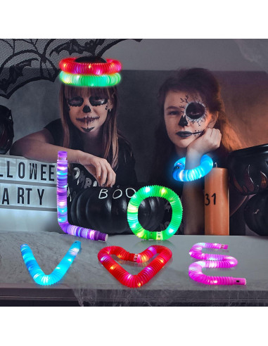 Palos Brillantes de Halloween JOYIN 12PCS LED 6 Colores