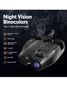 Gafas de Visión Nocturna GTMEDIA N4, Binoculares Infrarrojos 300m 2