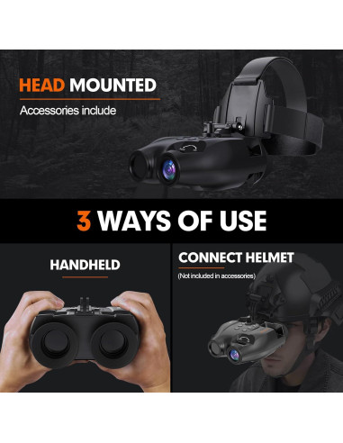 Gafas de Visión Nocturna GTMEDIA N4, Binoculares Infrarrojos 300m