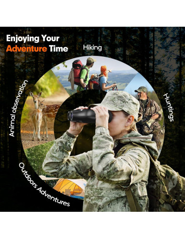 Gafas de Visión Nocturna GTMEDIA N4, Binoculares Infrarrojos 300m