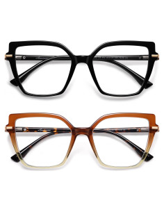 Gafas de lectura AMOMOMA 2x bloqueadoras luz azul para mujer