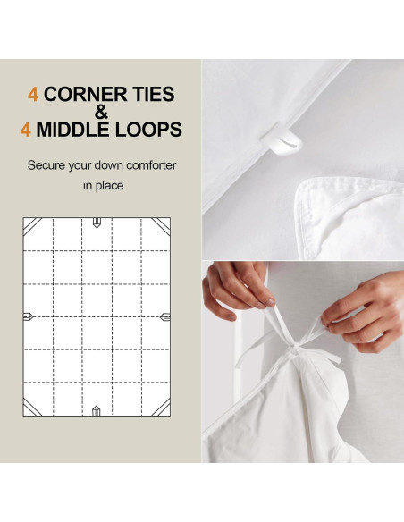Edredón de Plumas King Uniency Blanco 269x229 cm Lavable