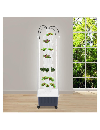 Sistema Hidropónico Inteligente BBinmine 40 Agujeros con LED