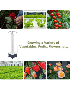 Sistema Hidropónico Inteligente BBinmine 40 Agujeros con LED 2