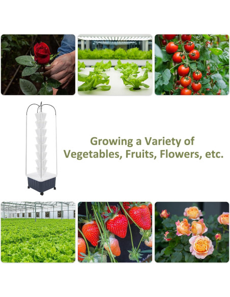 Sistema Hidropónico Inteligente BBinmine 40 Agujeros con LED