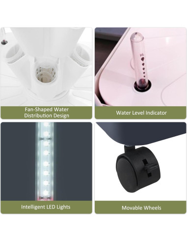 Sistema Hidropónico Inteligente BBinmine 40 Agujeros con LED