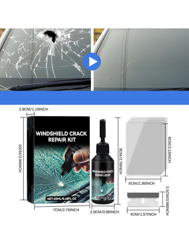 Kit de Reparación de Parabrisas Genérico Langxiaoyi-123 2 PCS