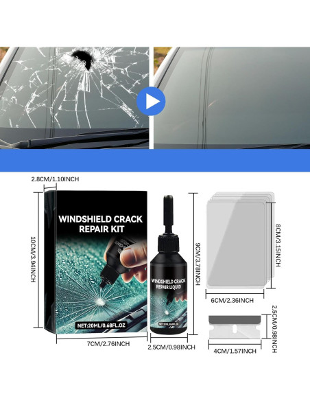 Kit de Reparación de Parabrisas Genérico Langxiaoyi-123 2 PCS
