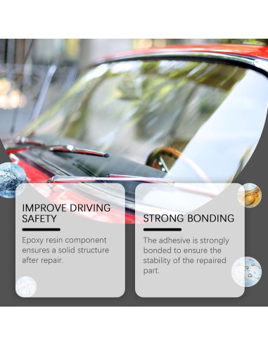 Kit de Reparación de Parabrisas Genérico Langxiaoyi-123 2 PCS