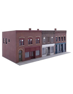 Kit de Edificio Walthers Cornerstone HO Merchant's Row VI 27x16.1x12cm