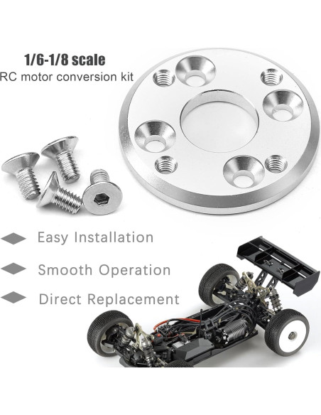 Adaptador de Motor Hobbywing AXE 4274 R3 25.4mm a 30mm Aluminio