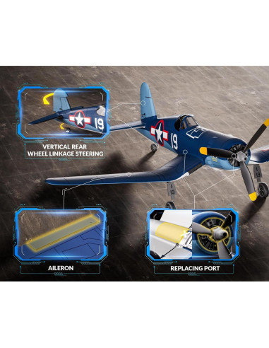 Avión RC VolantexRC F4U Corsair 4 Canales 50cm