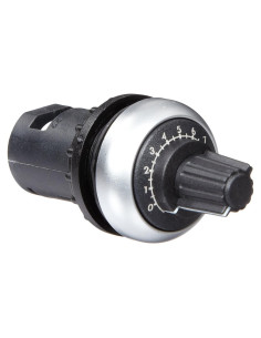 Potenciómetro Eaton M22-R10K 22mm 10000 ohmios Bisel Plateado