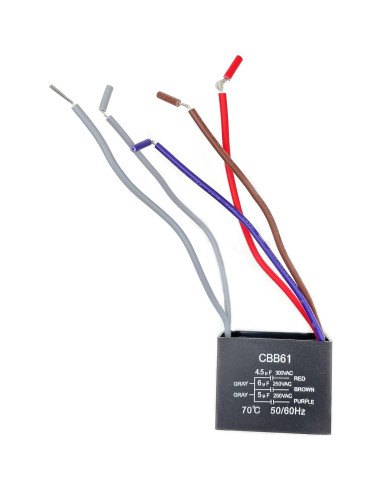 Condensador de Ventilador de Techo CBB61 4.5uF 5uF 6uF 250V