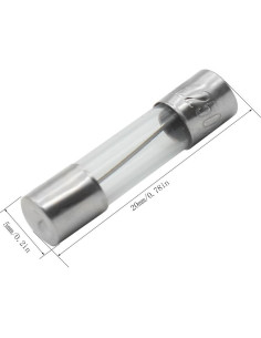 Kit de Fusibles de Vidrio 250 Piezas 5x20mm y 6x30mm Ted Lele 2