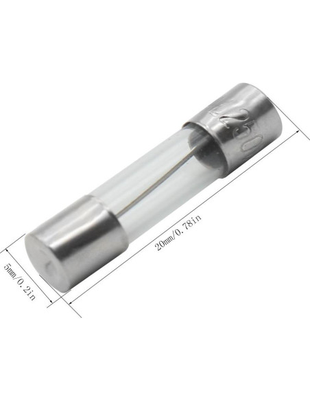 Kit de Fusibles de Vidrio 250 Piezas 5x20mm y 6x30mm Ted Lele