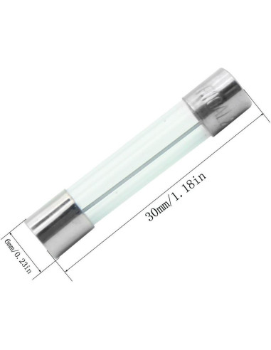 Kit de Fusibles de Vidrio 250 Piezas 5x20mm y 6x30mm Ted Lele