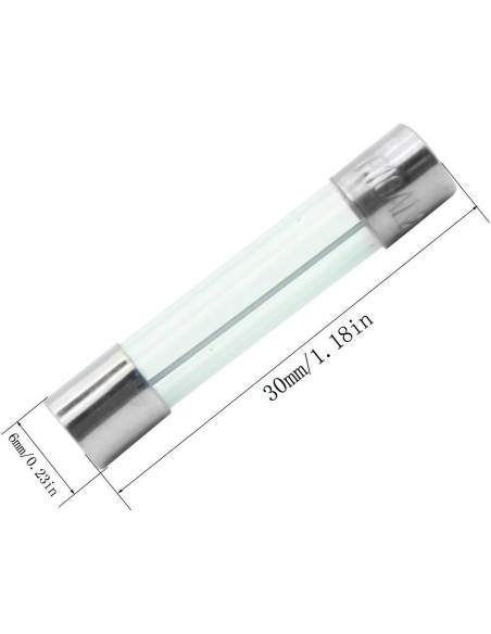 Kit de Fusibles de Vidrio 250 Piezas 5x20mm y 6x30mm Ted Lele