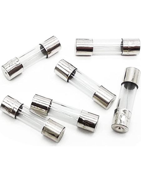 Kit de Fusibles de Vidrio 250 Piezas 5x20mm y 6x30mm Ted Lele