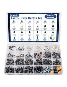 Kit de Interruptores Táctiles Juasky 460pcs 24 Valores DC12V