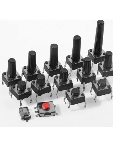 Kit de Interruptores Táctiles Juasky 460pcs 24 Valores DC12V