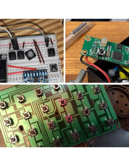 Kit de Interruptores Táctiles Juasky 460pcs 24 Valores DC12V
