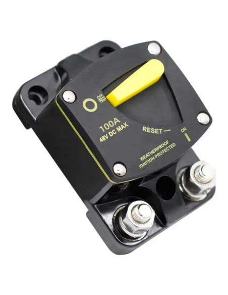 Interruptor de Circuito 100A BEISUOS 12V-48V DC a Prueba de Agua