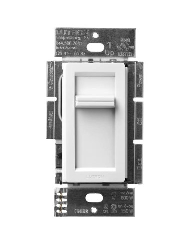 Interruptor Regulador Deslizante Lutron Lumea C-L Blanco 150W