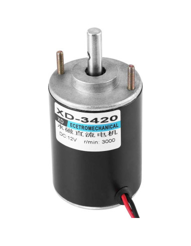Motor Eléctrico DC 12V Acogedor XD-3420 30W 3500RPM
