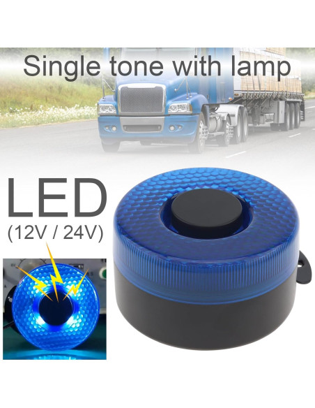 Alarma de Respaldo DriSentri 12V/24V 105dB con Luz