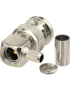 Conector BNC Macho Ángulo Recto Eightwood 2 Pcs 50 Ohm 2