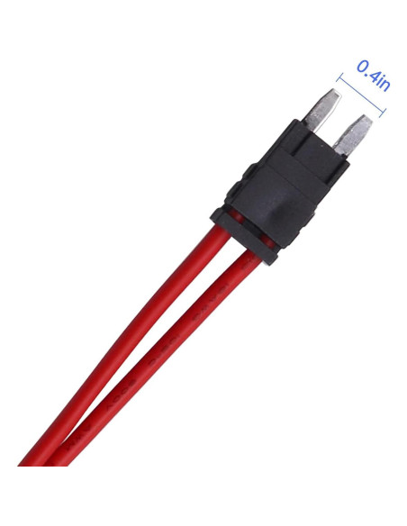 Portafusibles Mini Blade ZOOKOTO 20A 5 Pcs 16 AWG Automóvil