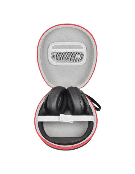 Estuche Universal para Auriculares COMECASE Negro con Cremallera Roja