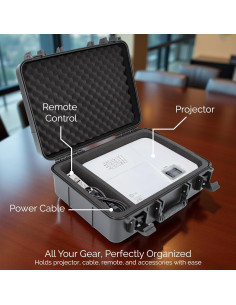 Funda de Viaje CASEMATIX para Proyector 40.64x33.02x15.24cm 2