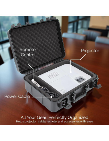 Funda de Viaje CASEMATIX para Proyector 40.64x33.02x15.24cm