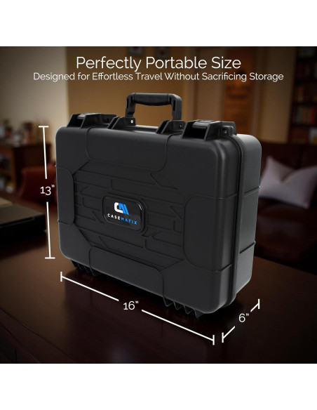Funda de Viaje CASEMATIX para Proyector 40.64x33.02x15.24cm