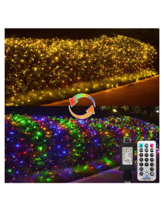 Luces de Red LED ZAIYW 6.1m x 4m Cambio de Color Dual