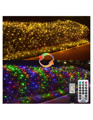 Luces de Red LED ZAIYW 6.1m x 4m Cambio de Color Dual