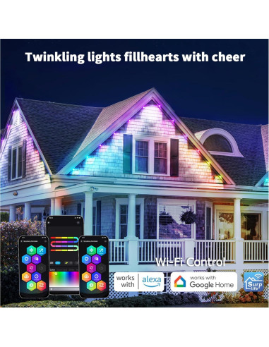 Luces LED exteriores RGB Busutu 15.24m 30 lámparas IP67