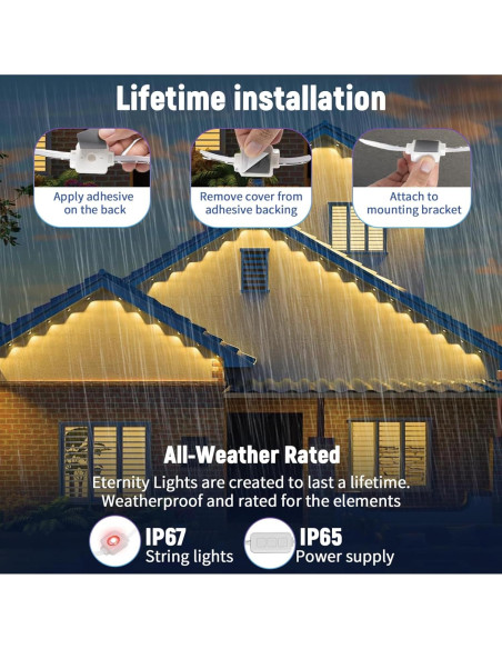 Luces LED exteriores RGB Busutu 15.24m 30 lámparas IP67