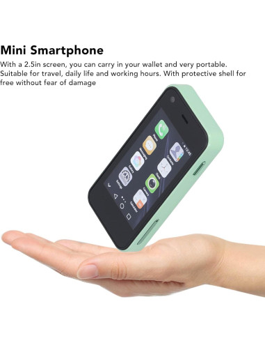 Yunseity Mini Smartphone 3G Verde 2.5" Android 1GB 8GB