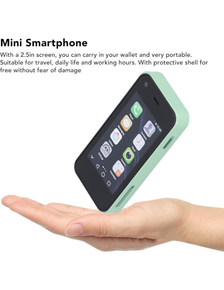 Yunseity Mini Smartphone 3G Verde 2.5" Android 1GB 8GB