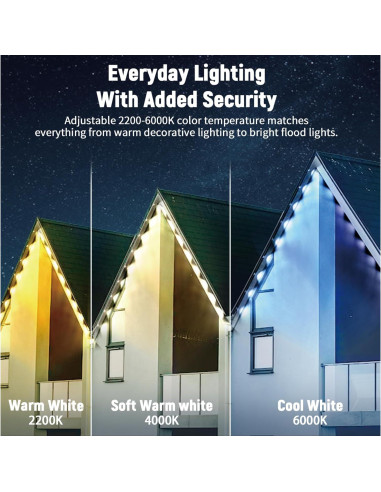 Luces LED exteriores RGB Busutu 15.24m 30 lámparas IP67